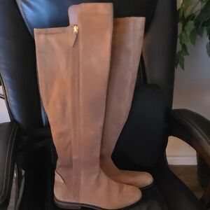 Cole Haan Tan Over the Knee Boots